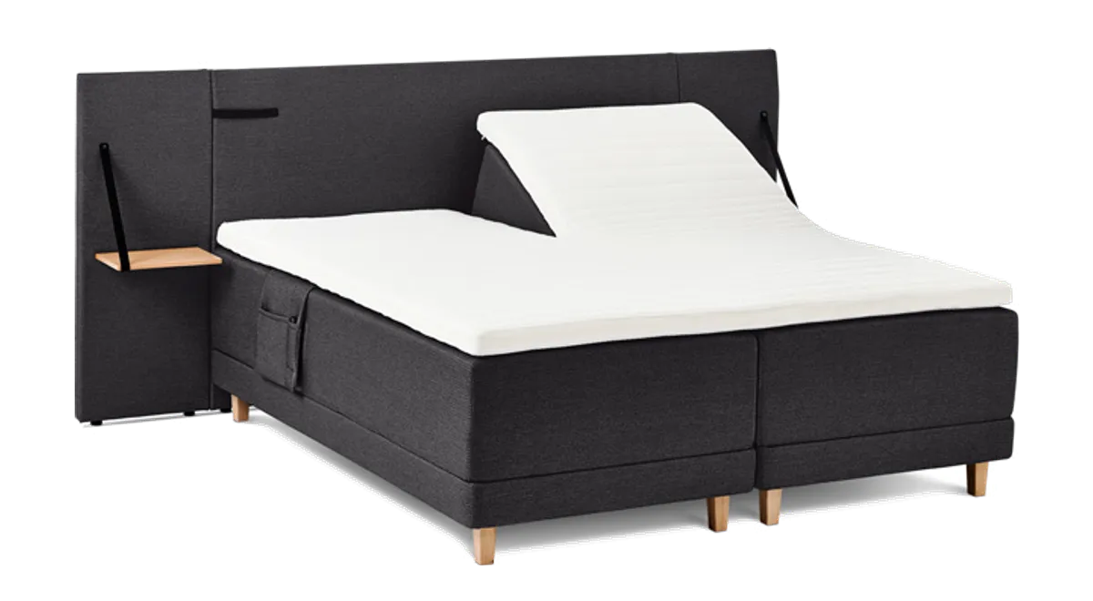 ZensiZone Classic boxelevation inkl. topmadras fra Møbler.dk, antracit