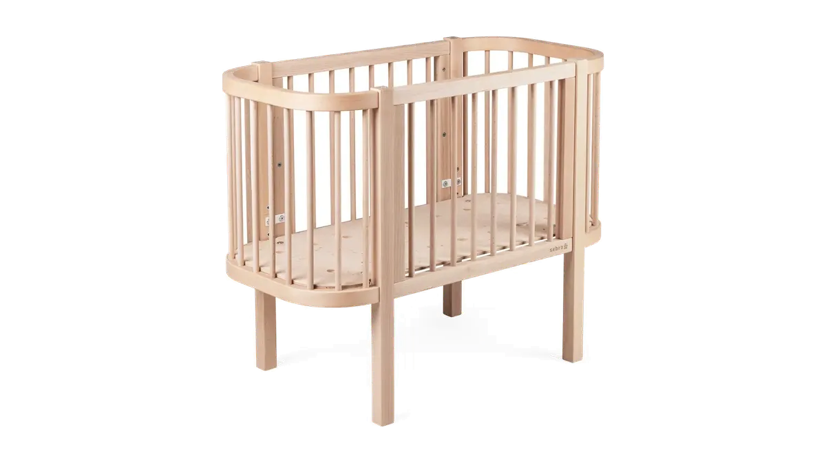 Sebra Bedside Crib fra BabySam, hvid