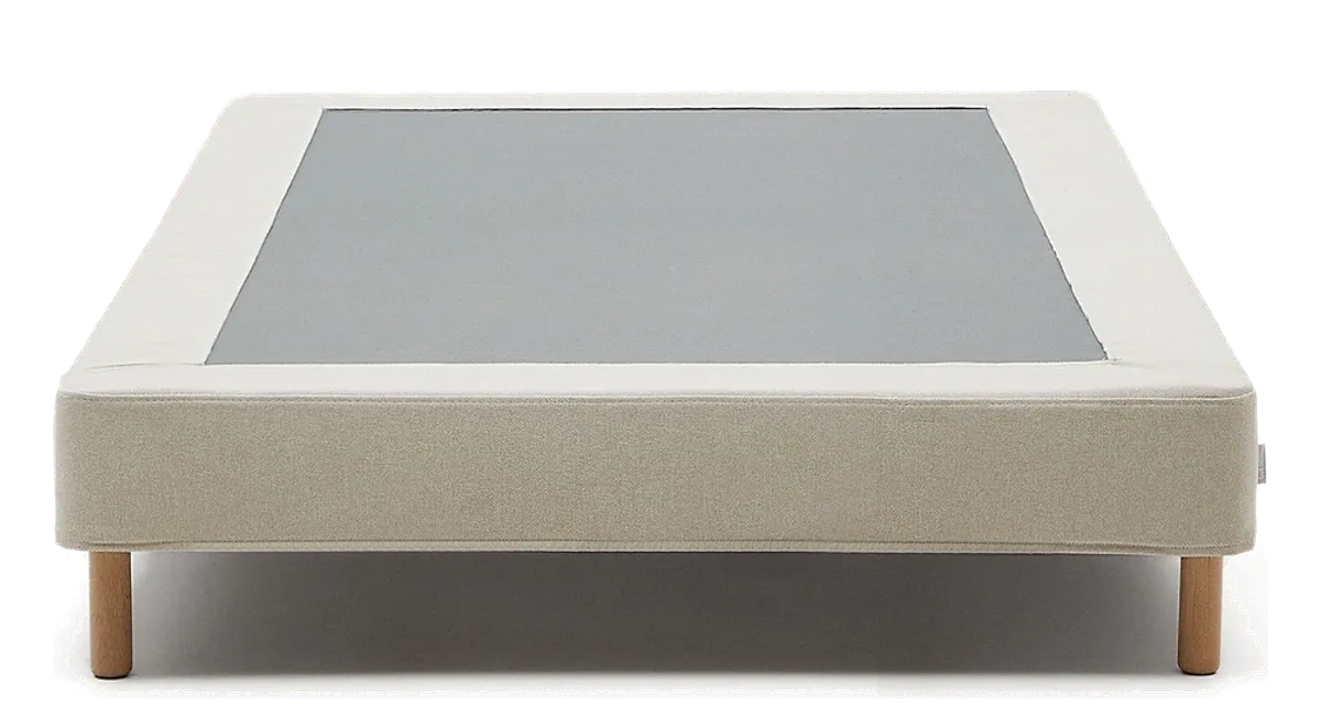 Enkeltseng Kave Home Ofelia Beige med maskinvaskbart betræk, 250 kg belastning fra Likehome.dk, beige