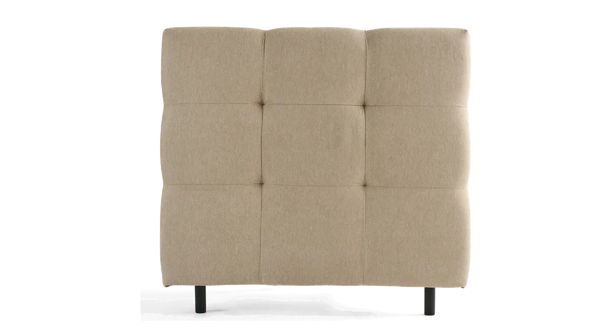 Mira sengegavl fra Møbler.dk, beige