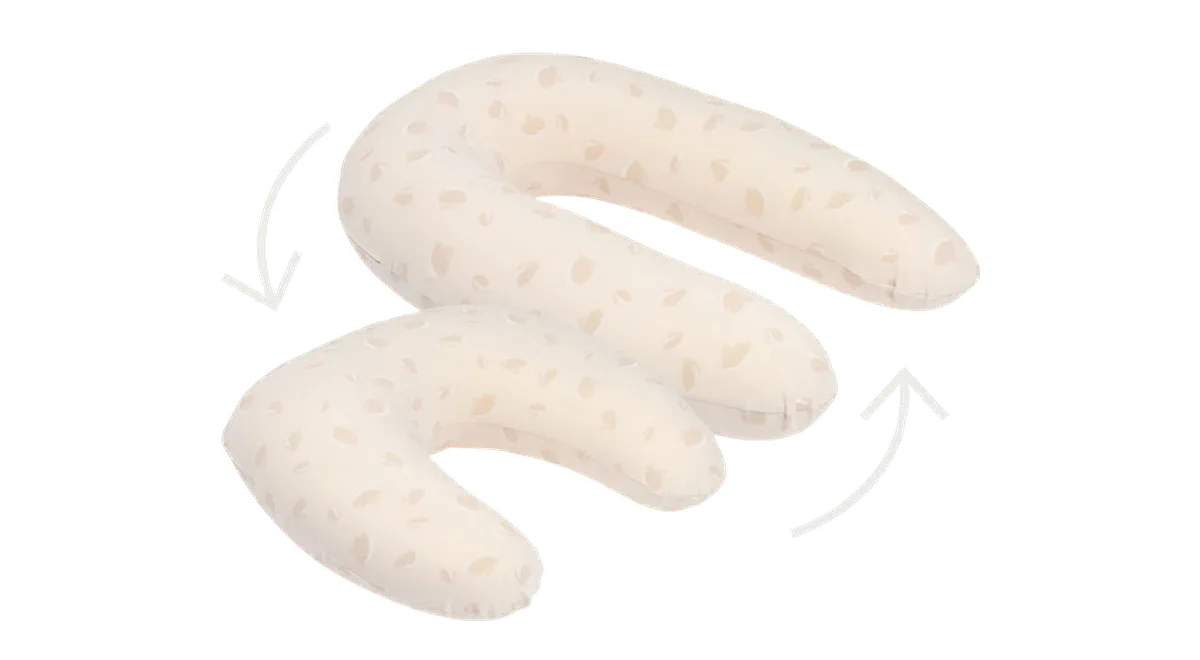 Doomoo Graviditets-/Ammepude Twisty fra Kids-world, beige/hvid