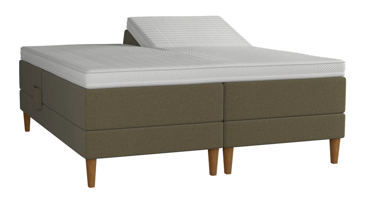 Amour Duo Comfort boxelevation inkl. topmadras fra Møbler.dk, blå