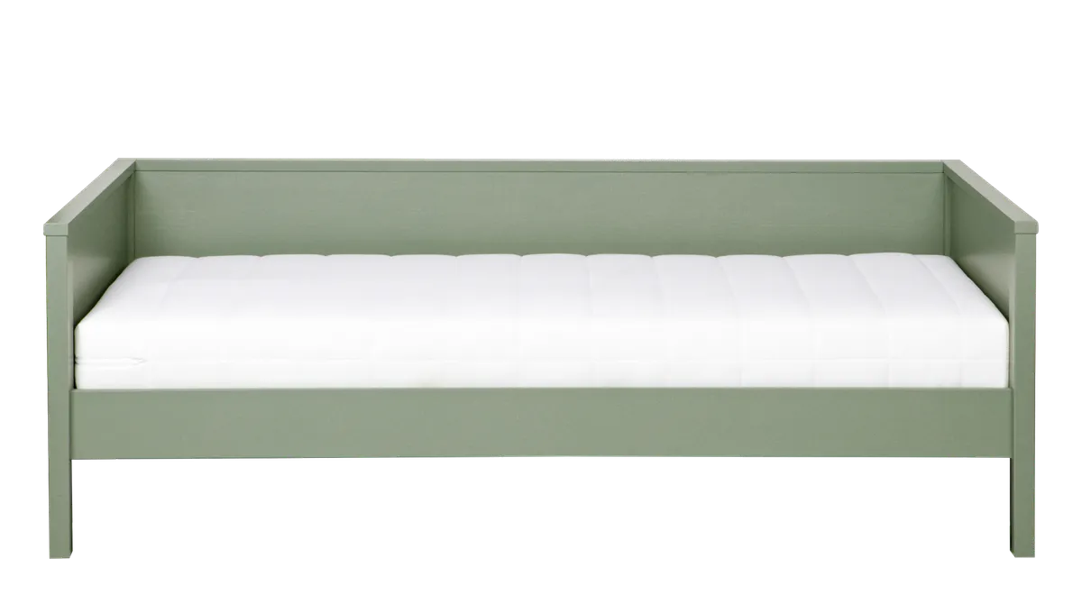 WOOOD Nikki junior sofa sengeramme, ekskl. lamelbund, madras og skuffe jade grøn fyrretræ fra Boboonline.dk, grøn