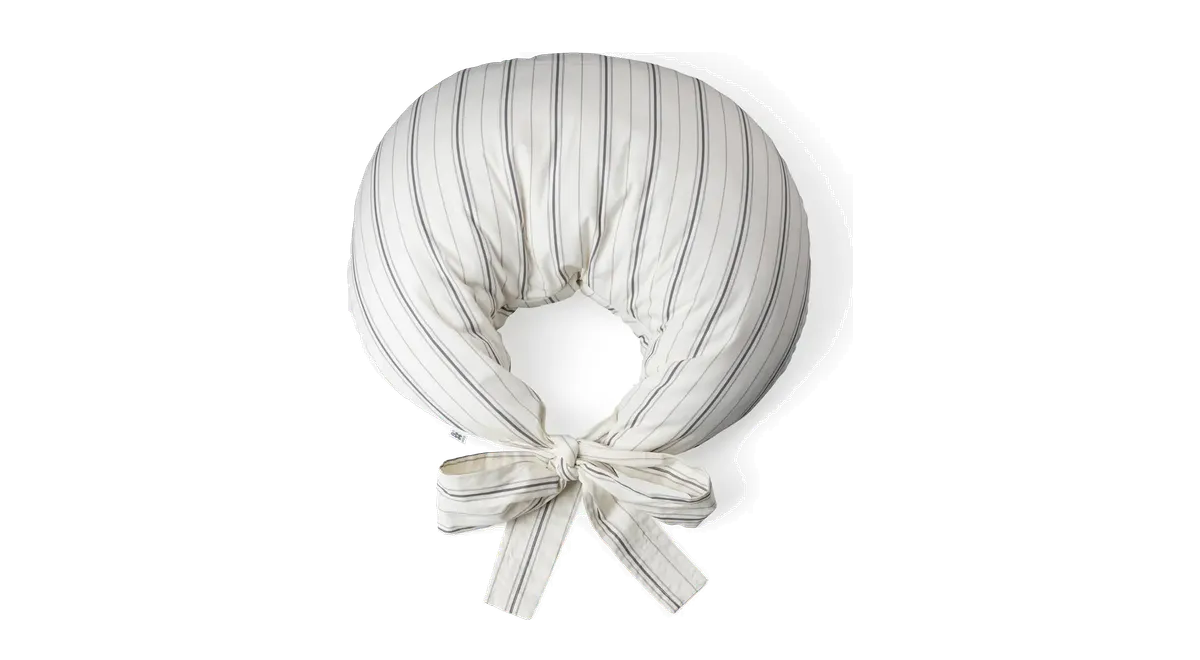 Sebra Amningspude Kapok Cream Stripe fra BabySam, striber, beige