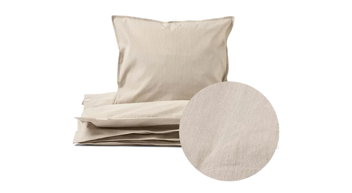 Adult sengesæt Percale delicato fra Bahne, beige