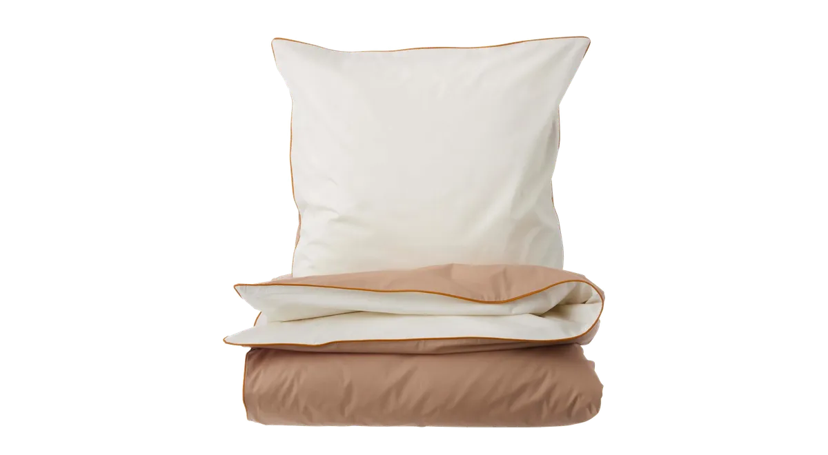 Color Combo sengesæt vanilla/brun fra Bahne, brun