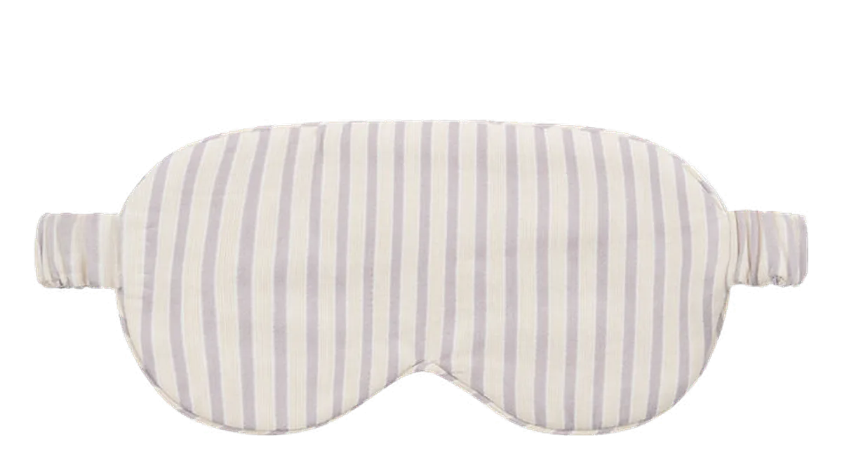 Studio Feder Sovemaske Selma Boudior Stripe fra Kids-world, beige/lilla