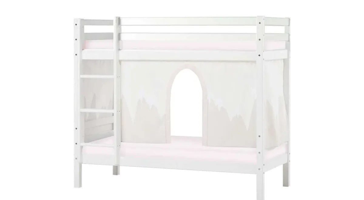 Hoppekids ECO Dream Køjeseng m. WINTER WONDERLAND Forhæng fra Mammashop, ikke delbar