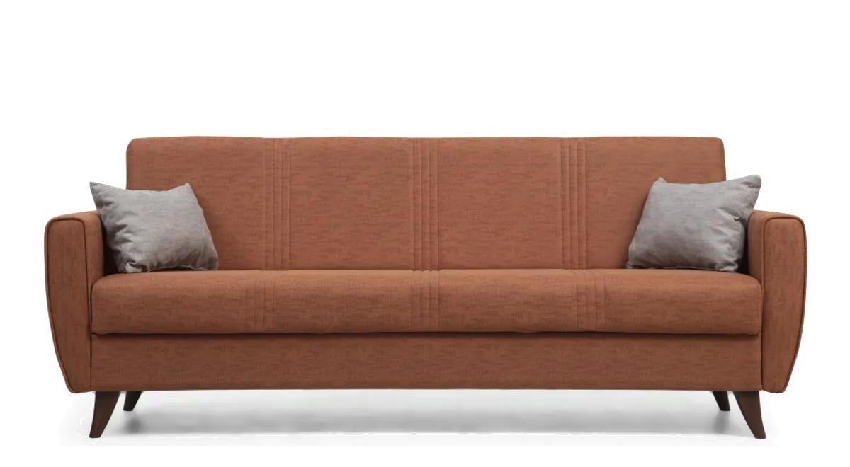 NORDVÄRK Zaden 3 pers. sovesofa fliserød stof fra Boboonline.dk, rød