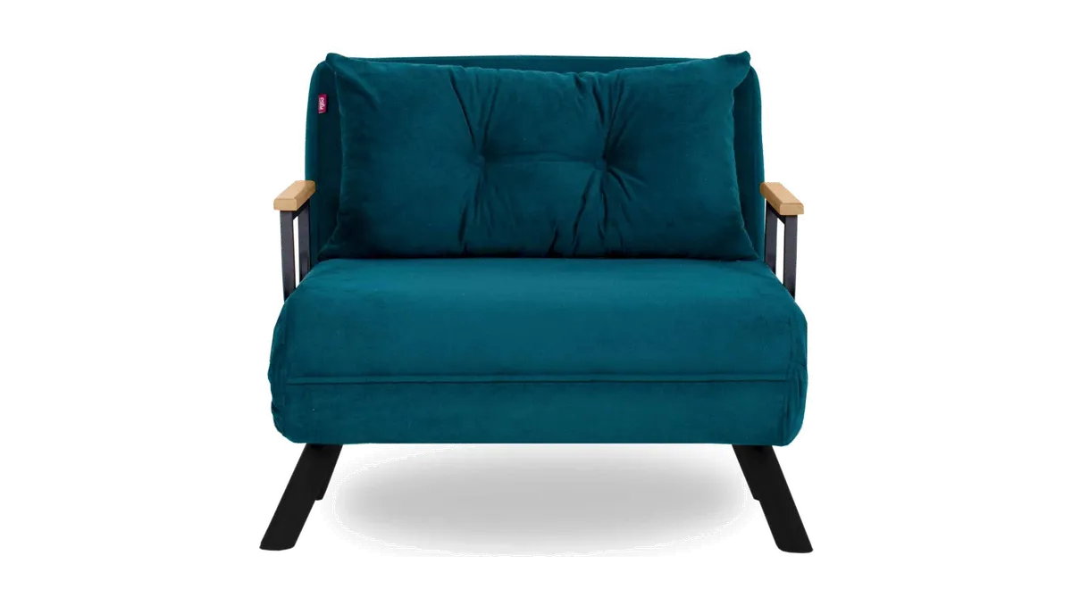 NORDVÄRK Sando Single sovesofa petrol grøn polyester og metal fra Boboonline.dk, petrol