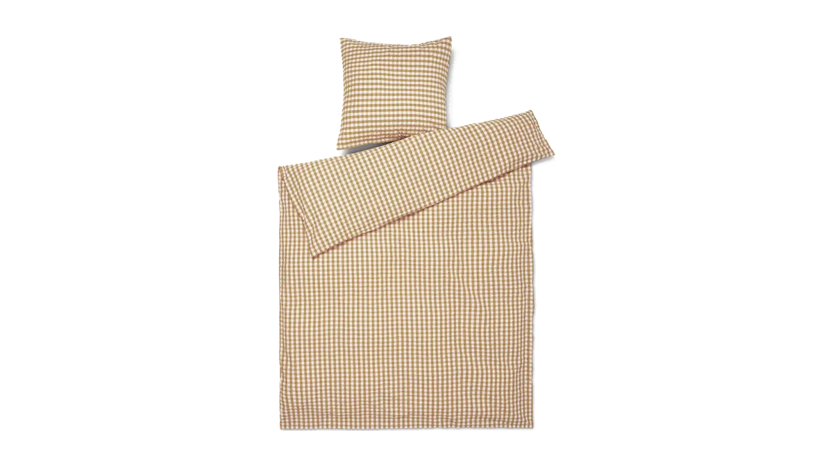 Bæk&Bølge sengetøj Karamel/Off-white fra Bahne, brun
