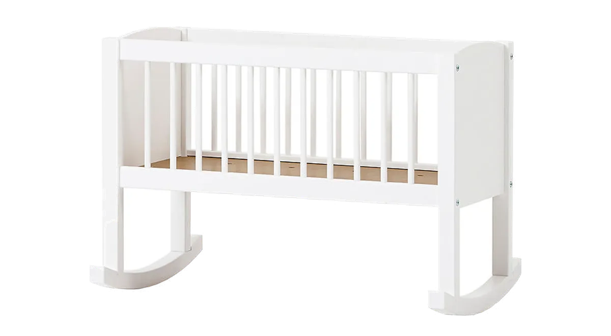 Hoppekids Vugge x62 cm fra Kids-world, hvid