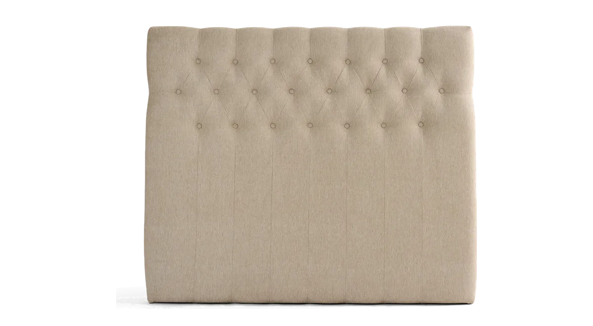 Nola sengegavl fra Møbler.dk, beige