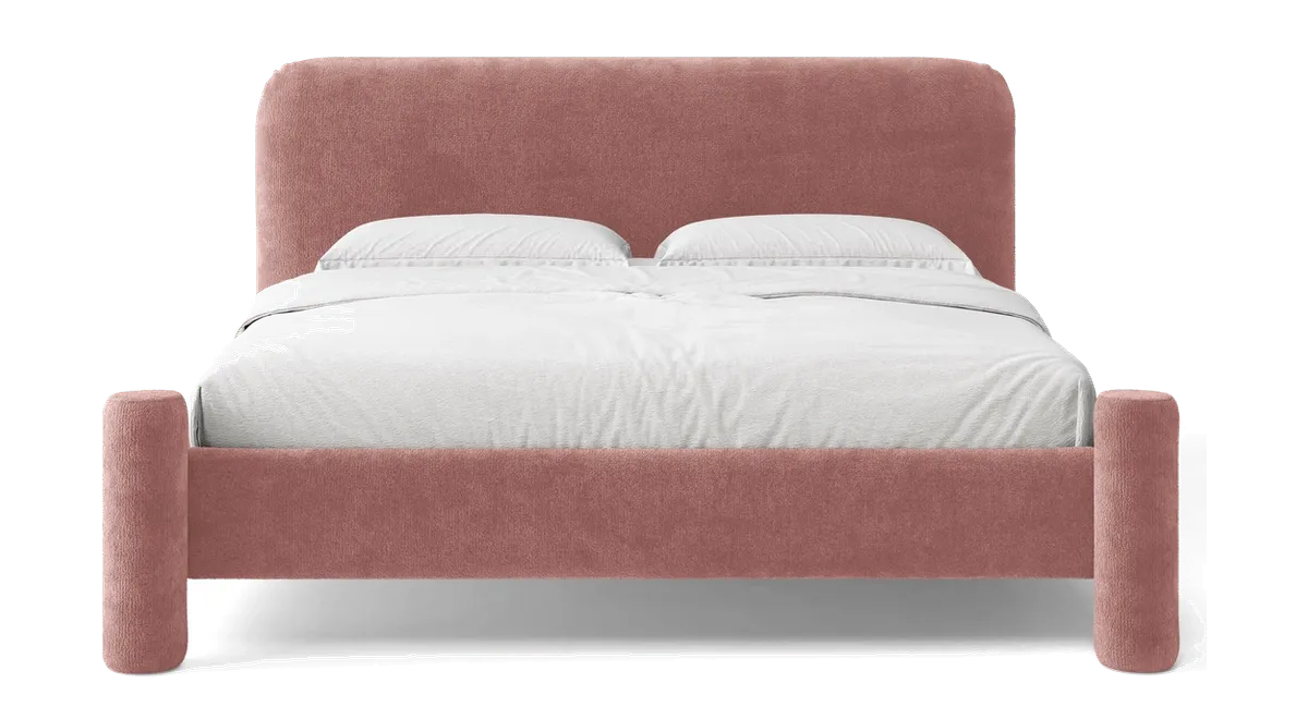 Sengeramme Micadoni Vera polstret chenille Rosa Perfect Harmony fra Likehome.dk, rosa