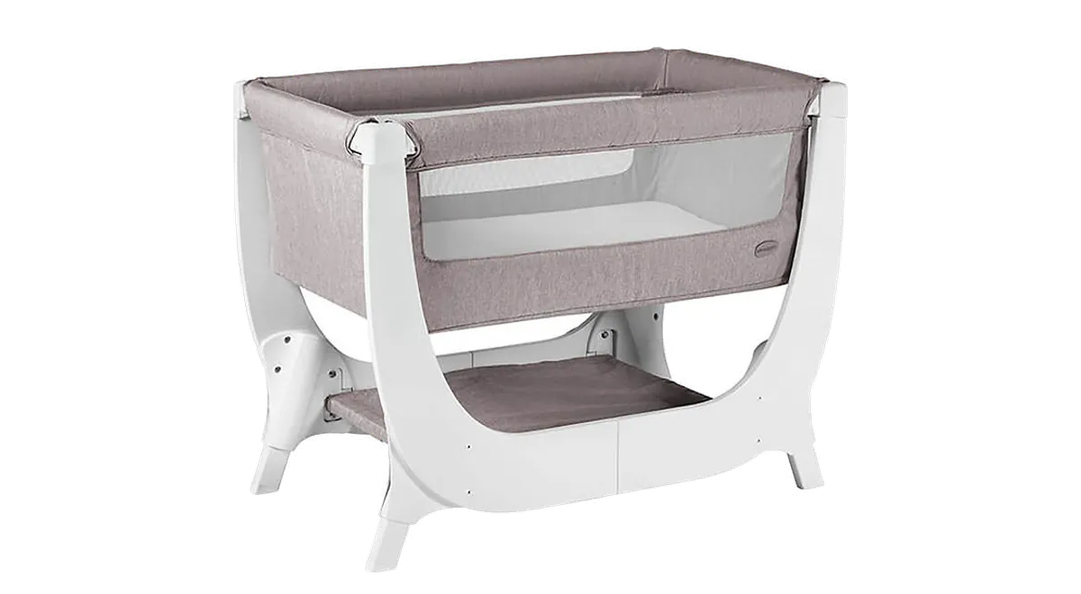 SHNUGGLE Babyseng Air Bedside Crib fra Kids-world, grå