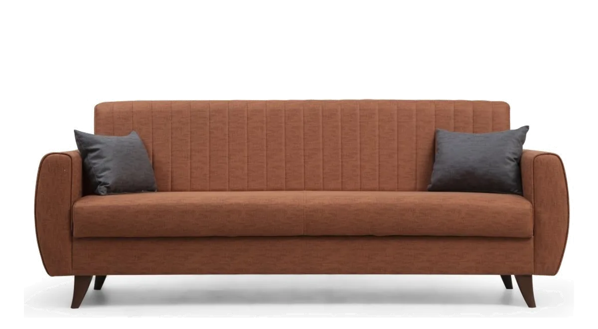 NORDVÄRK Alkon 3 pers. sovesofa fliserød polyester fra Boboonline.dk, rød