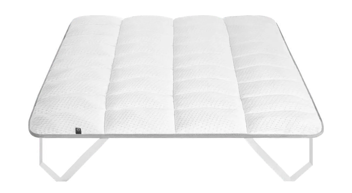 Topmadras Kave Home Freya memoryskum & akrylfibre hvid Santized Oeko-Tex fra Likehome.dk, hvid