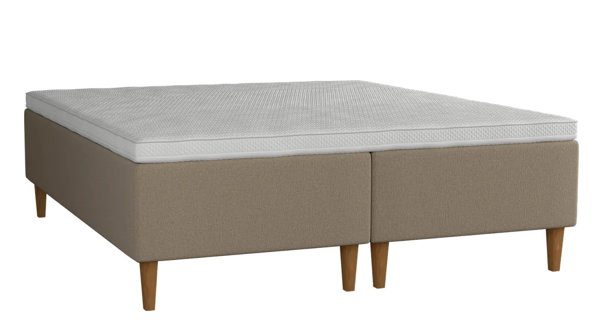 Amour Duo Comfort boxmadras inkl. topmadras fra Møbler.dk, beige