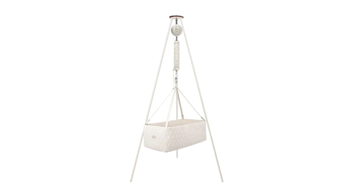 Moonboon Vugge Classic Bundle Nature/Hvid fra Kids-world, beige/hvid