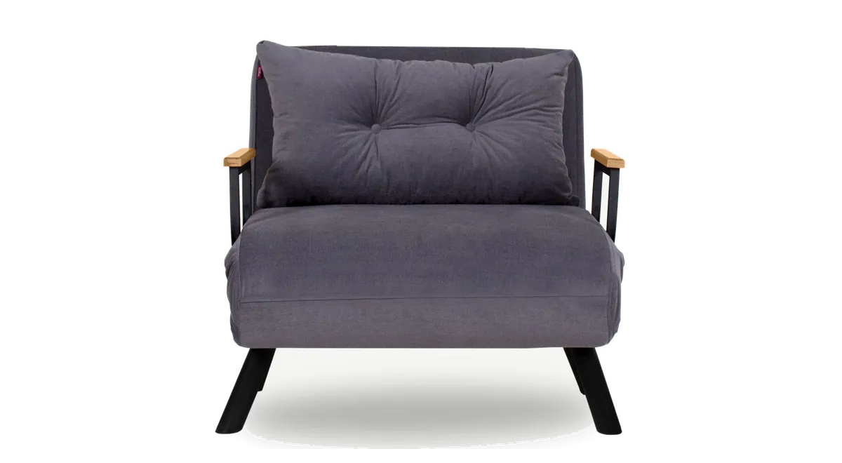 NORDVÄRK Sando Single sovesofa grå polyester og metal fra Boboonline.dk, grå