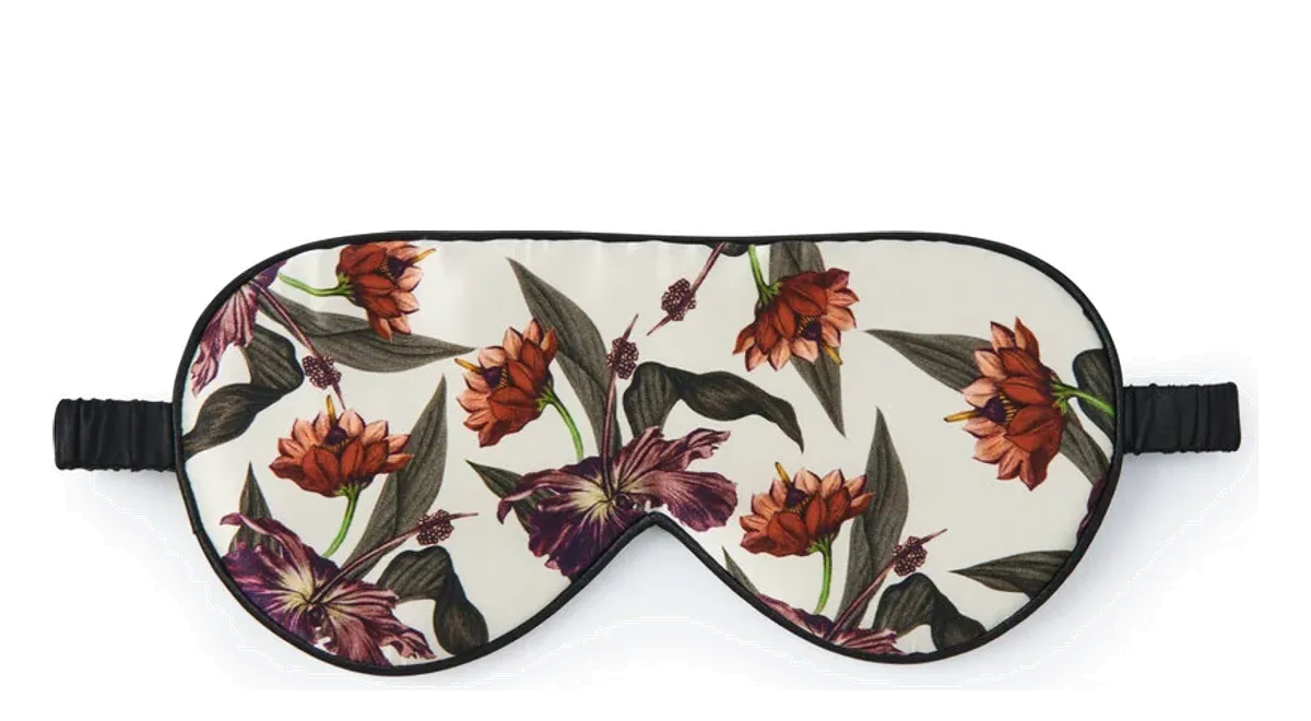Silke Sovemaske Creme Hibiscus fra Bahne, creme