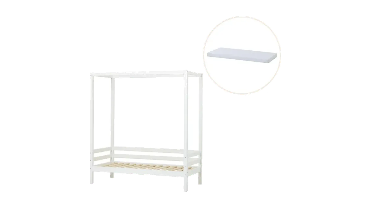 ECO Dream Himmelseng med madras fra BabySam, hvid