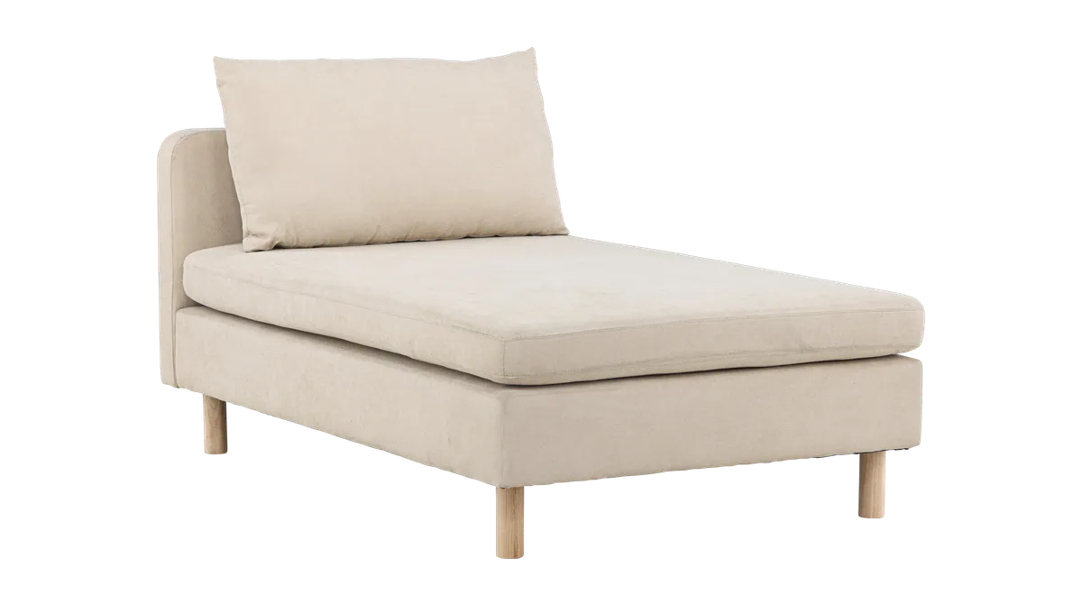 VENTURE DESIGN Zero daybed beige polyester og natur gummitræ fra Boboonline.dk, beige