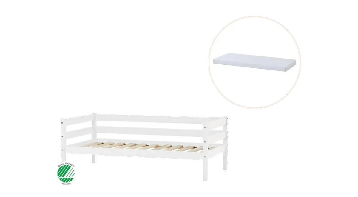 ECO Comfort Juniorseng med madras fra BabySam, hvid