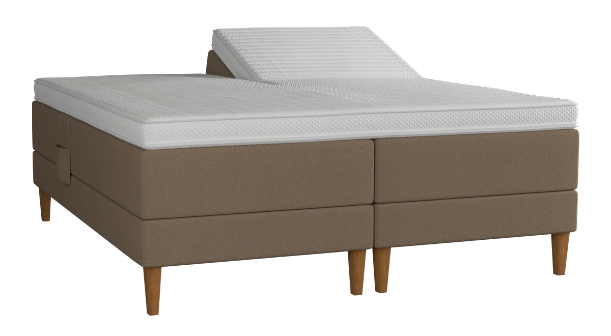 Amour boxelevation inkl. topmadras fra Møbler.dk, brun