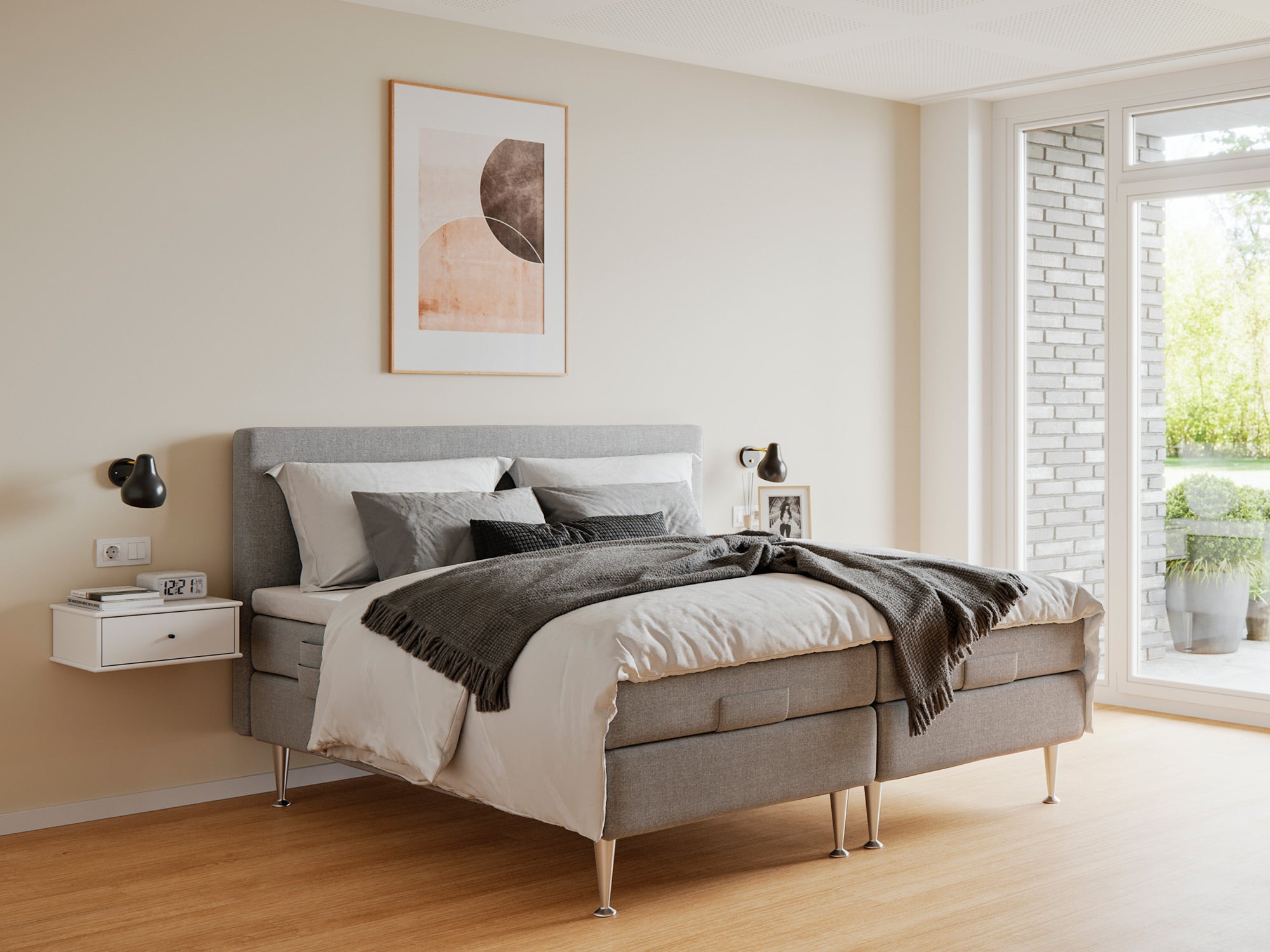 Køb Fabrikkens – Platin | Elevation (Lysegrå) 180×200 cm.