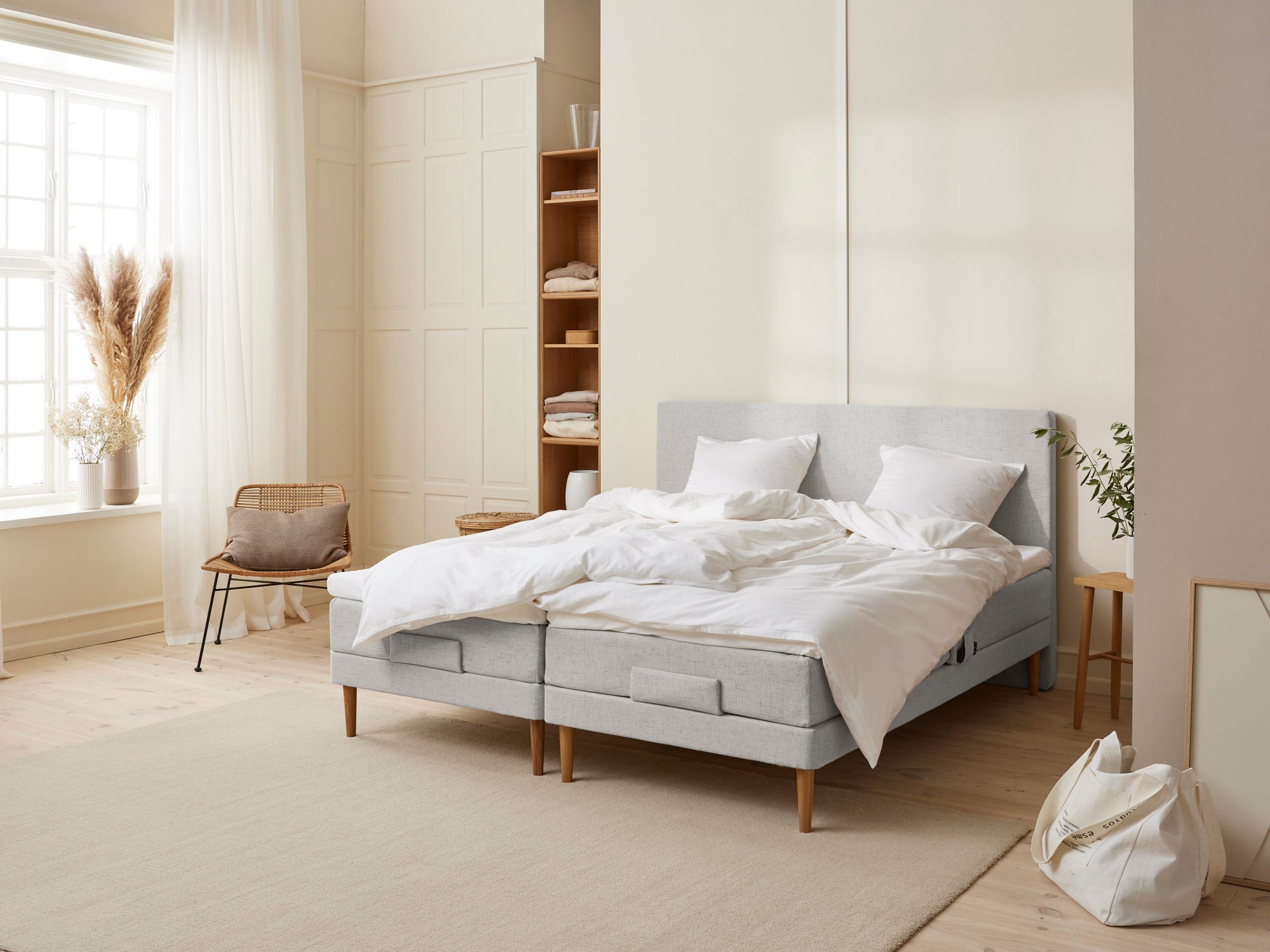 Køb Fabrikkens – Trykaflastende | Elevation (Lysegrå) 180×200 cm.