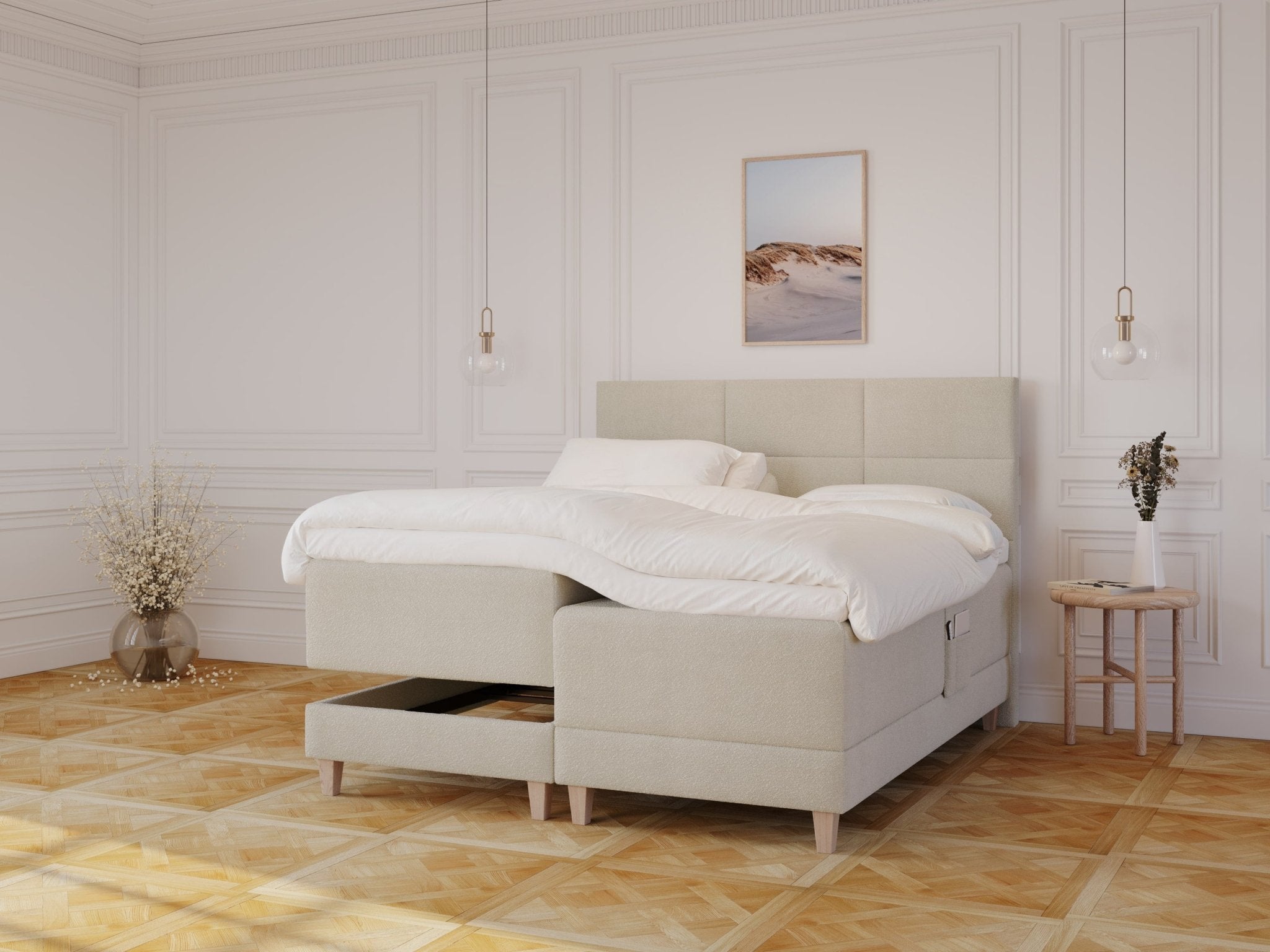 Køb Aura | 180×200 | Bouclé cream